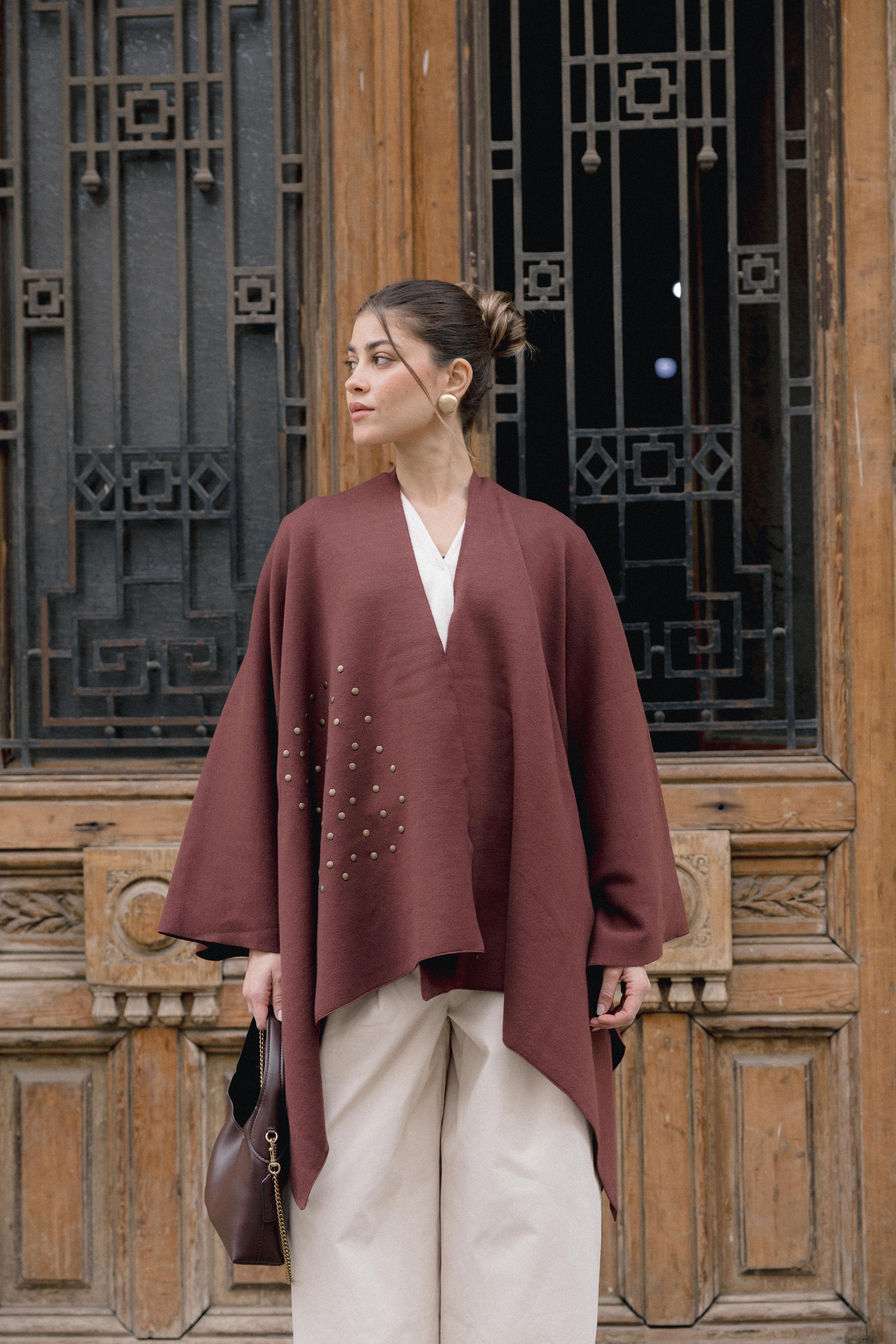 Luna Poncho - Brown
