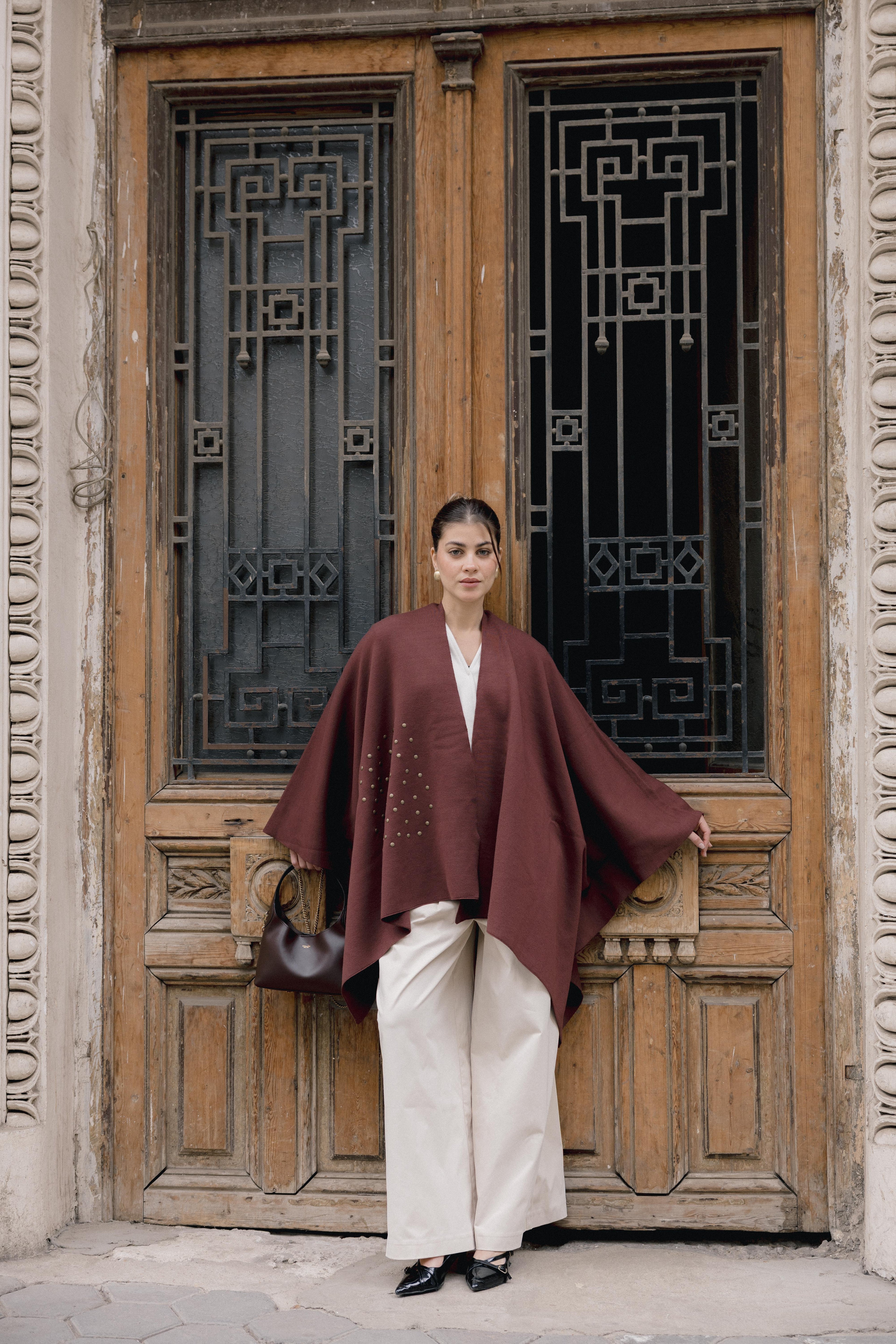 Luna Poncho - Brown