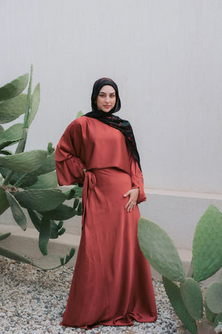 Angelina Set -Dark Peach
