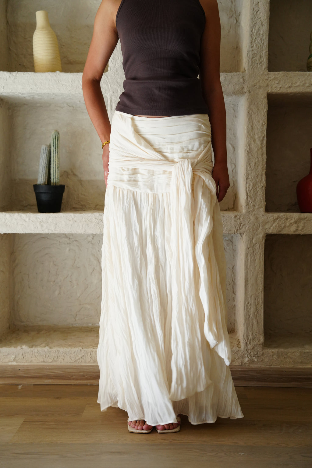 The Drape Skirt - Off White
