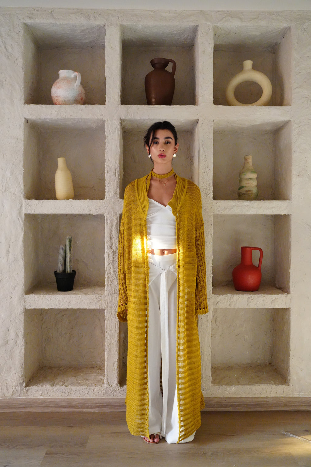 Seaside Cardigan - Ochre
