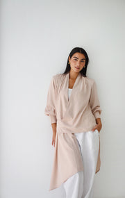 Asymmetrical Top - Creme