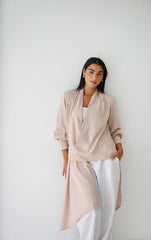 Asymmetrical Top - Creme