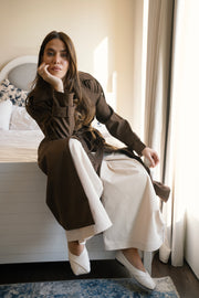 Waterproof Layer Coat - Brown