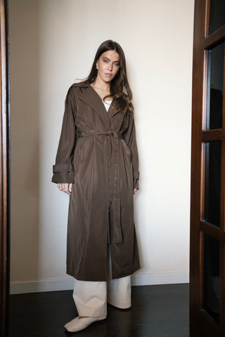 Waterproof Layer Coat - Brown