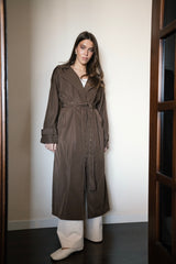 Waterproof Layer Coat - Brown