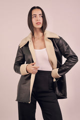 Luxe Edge Leather Jacket