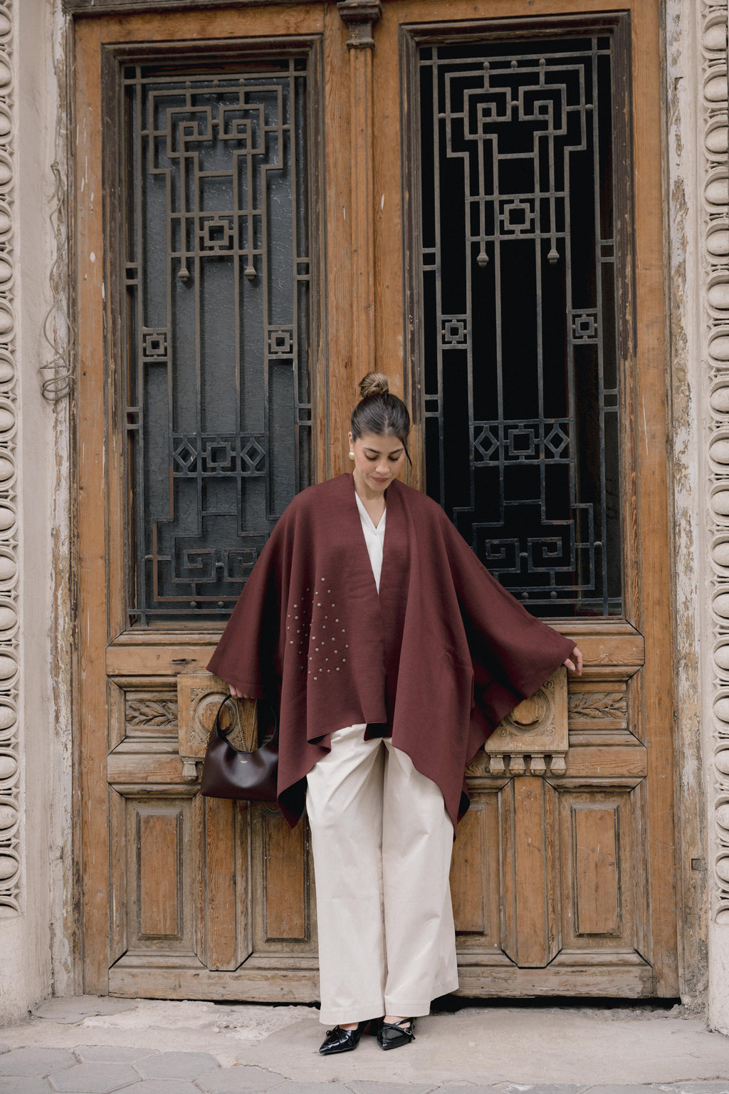 Luna Poncho - Brown