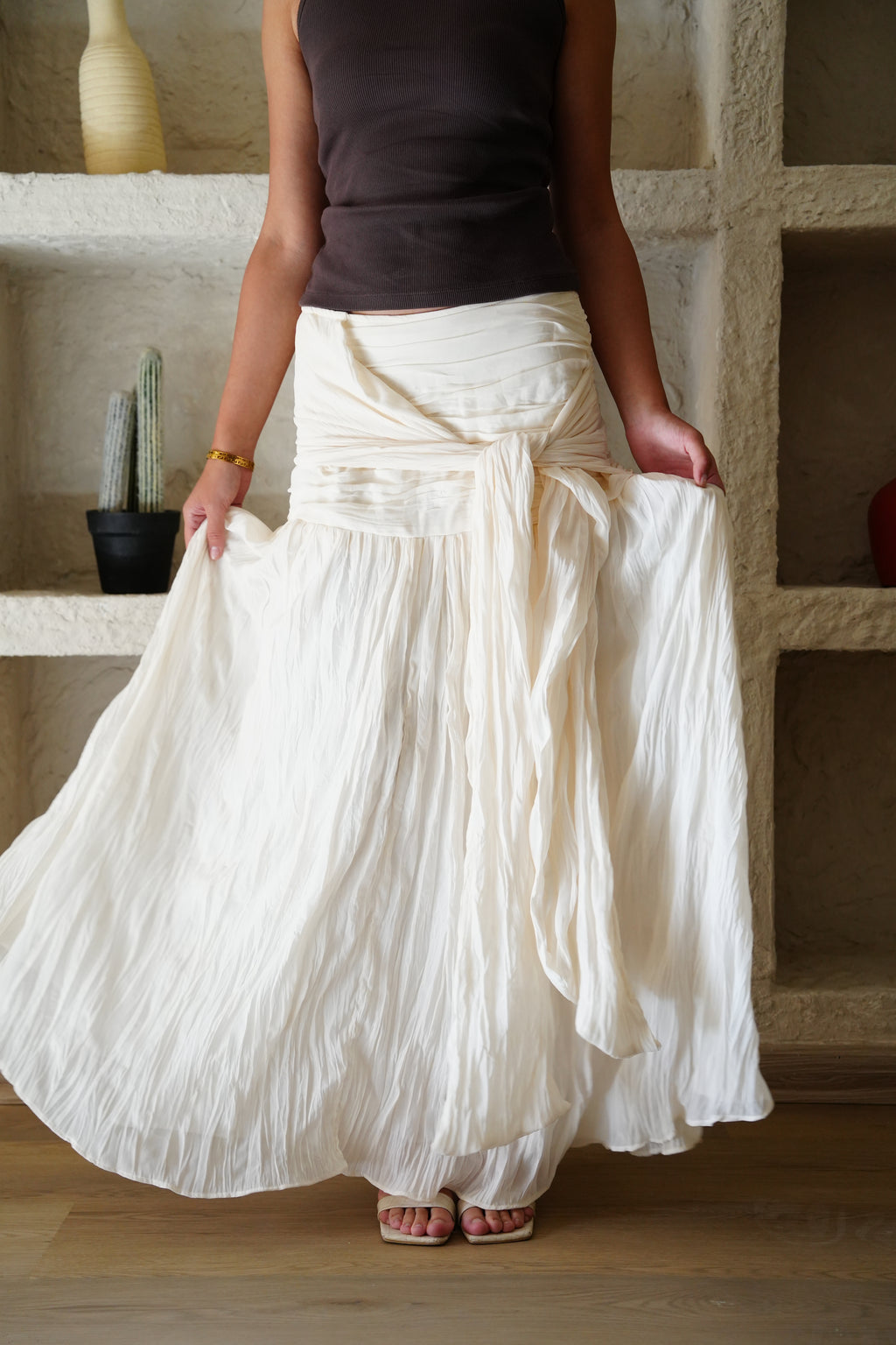 The Drape Skirt - Off White