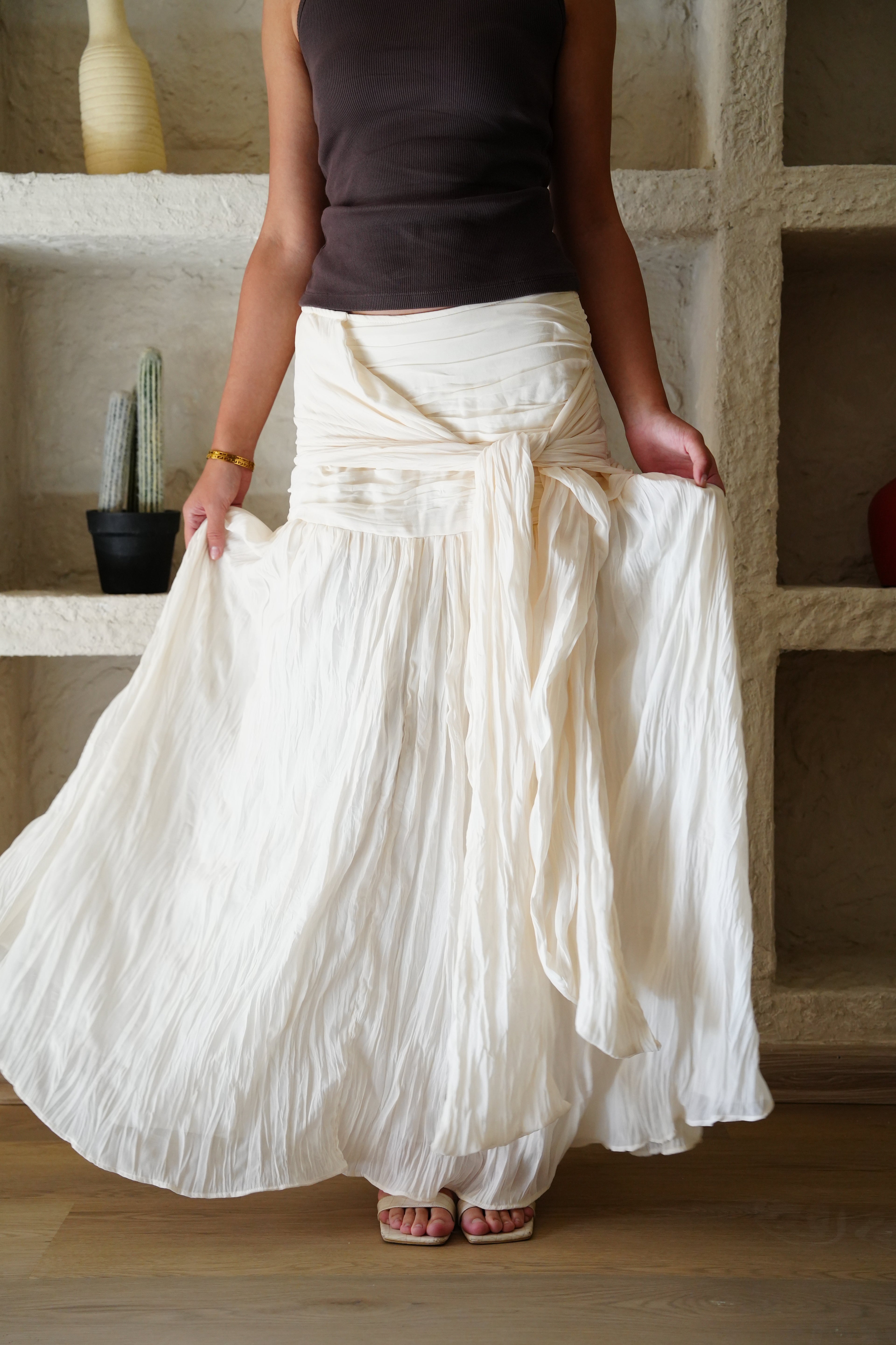 The Drape Skirt - Off White