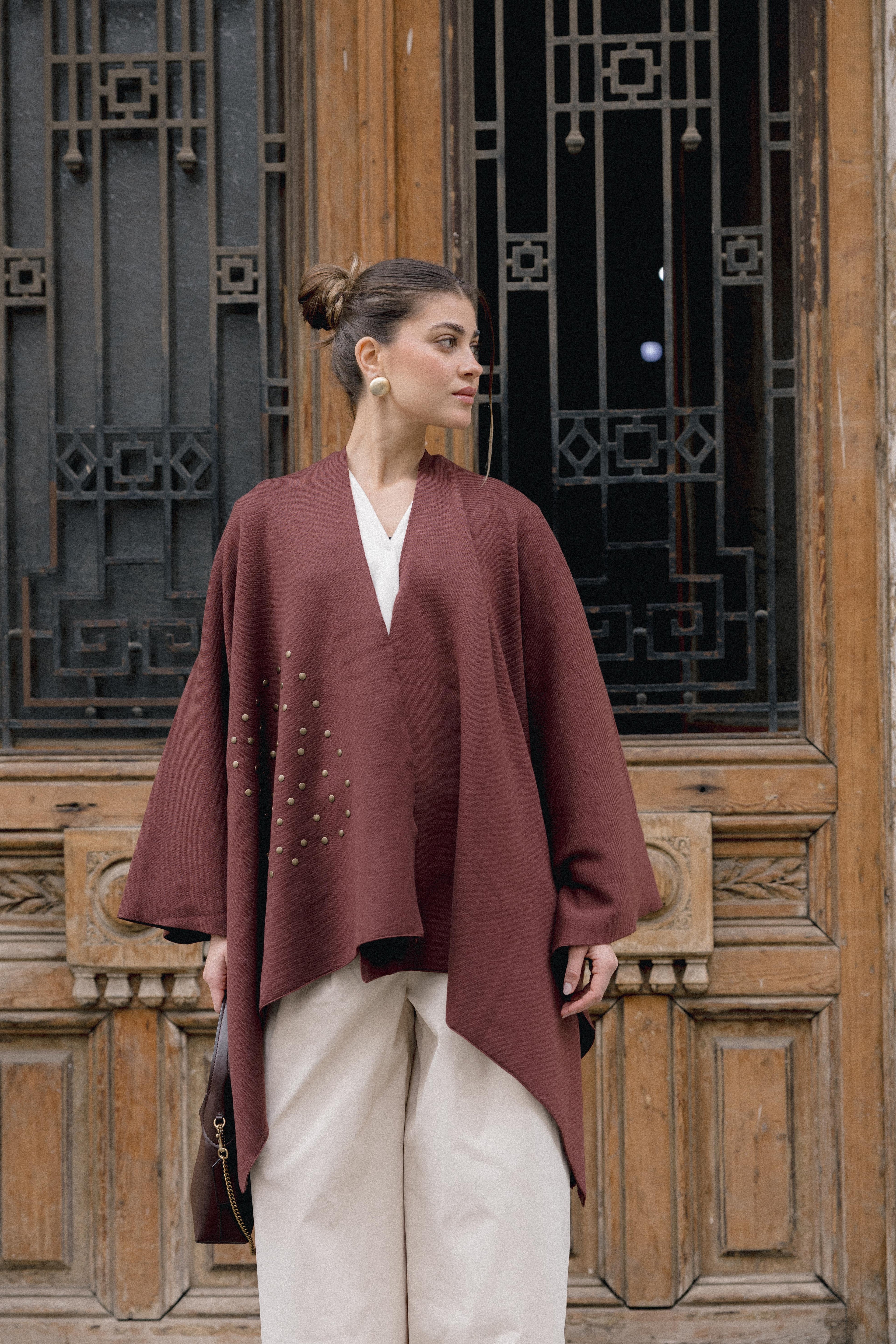 Luna Poncho - Brown