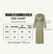 Wrinkled Shimmer Dress - Black