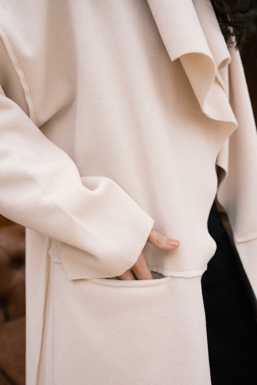 Amèlie Wool Coat - Creme