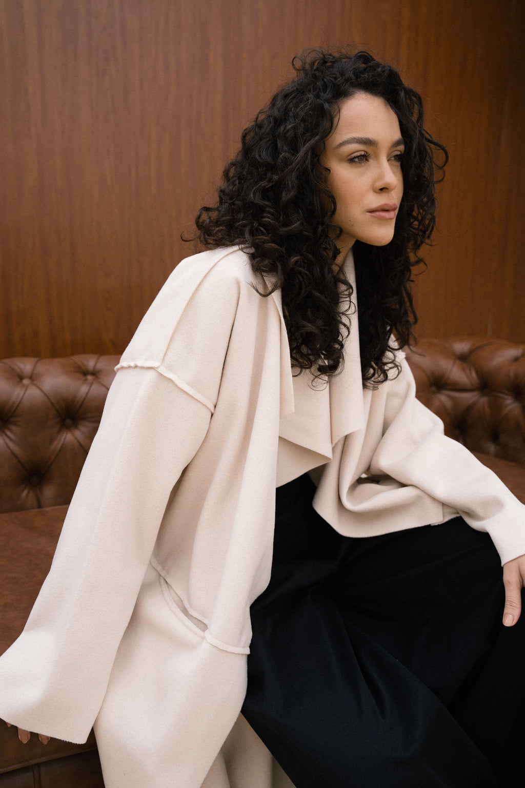 Amèlie Wool Coat - Creme