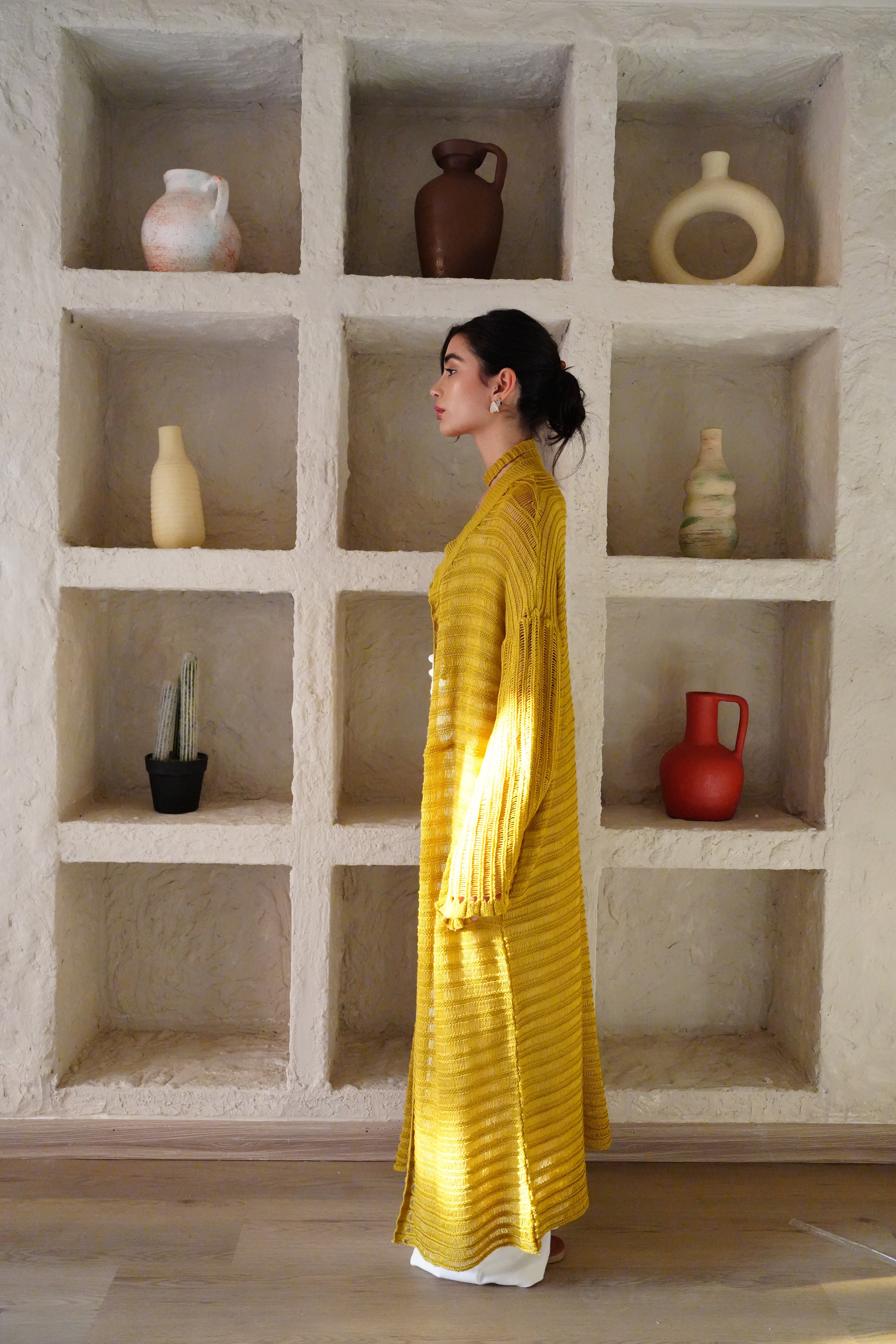 Seaside Cardigan - Ochre