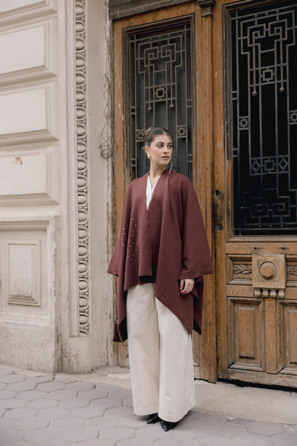 Luna Poncho - Brown