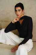 The Stretch Tie Top - Black