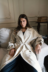 Tattered Trench - Light Olive