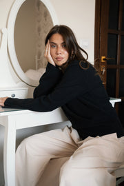 Everyday Ribbed Top - Black