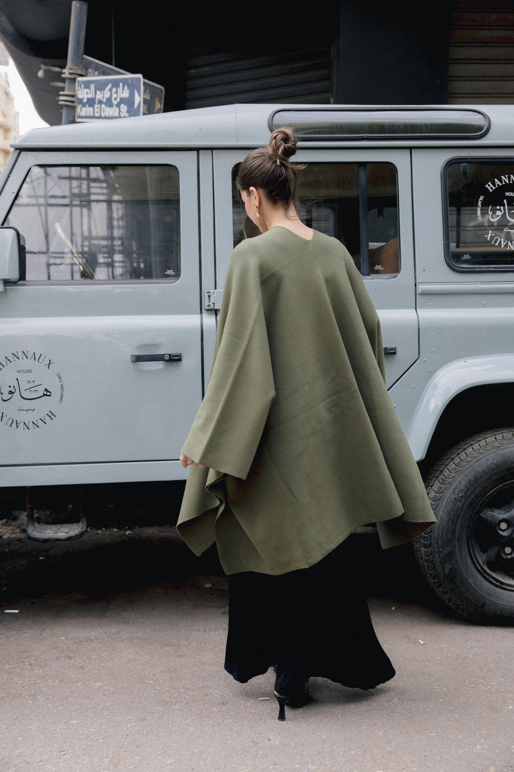 Luna Poncho - Olive