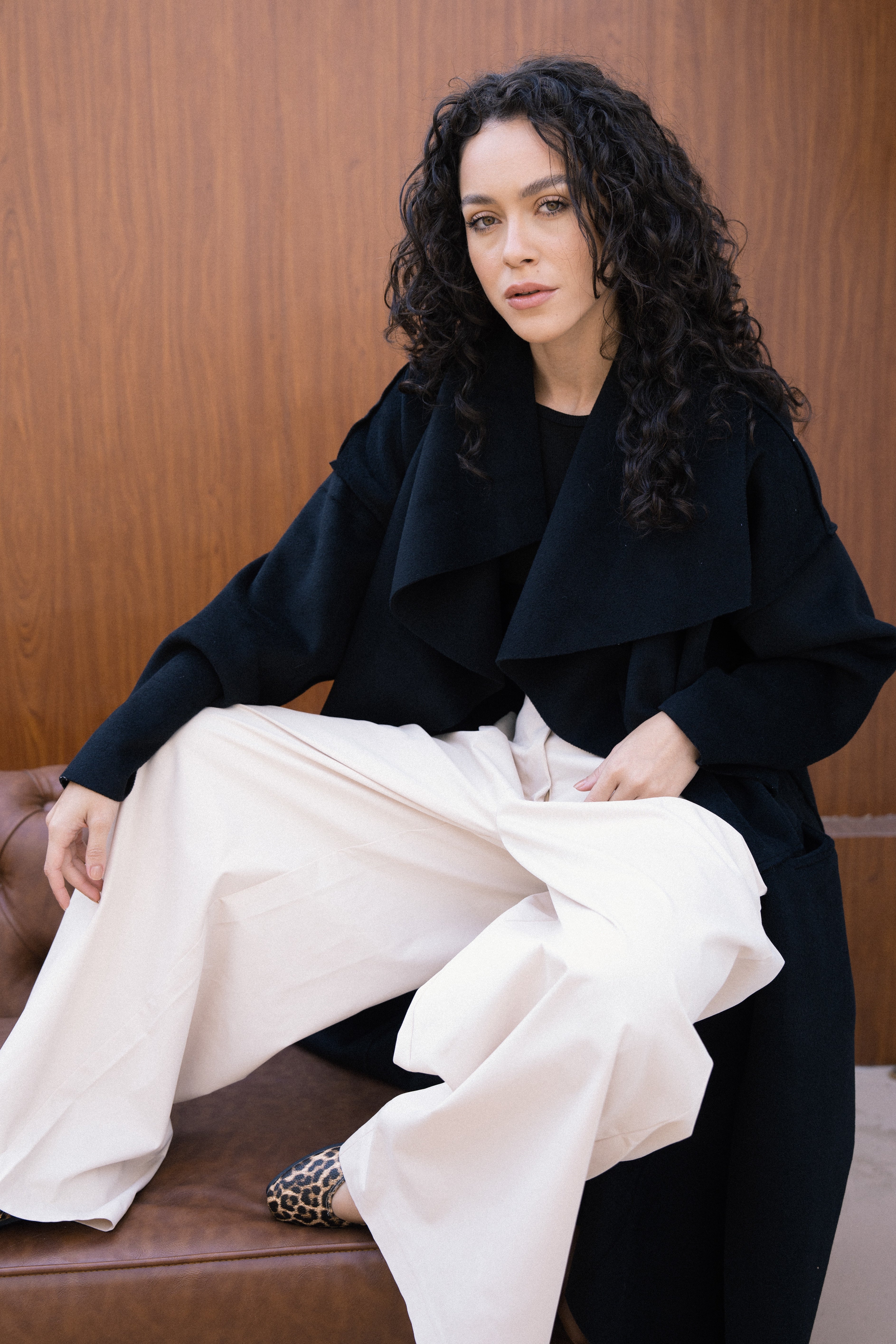 Amèlie Wool Coat - Black