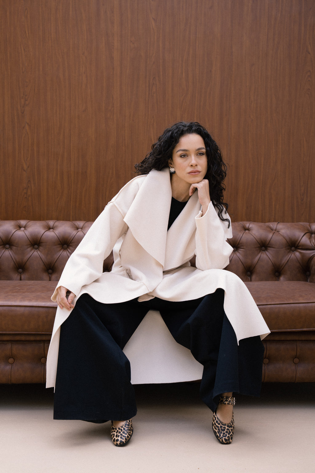 Amèlie Wool Coat - Creme