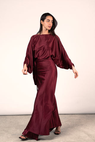 Angelina Set - Burgundy