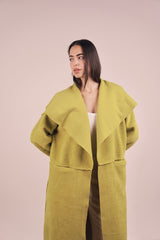 Eliana Fur Coat - Lime