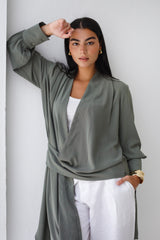 Asymmetrical Top- Light Sage