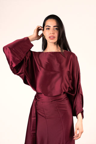 Angelina Set - Burgundy