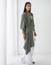 Asymmetrical Top- Light Sage