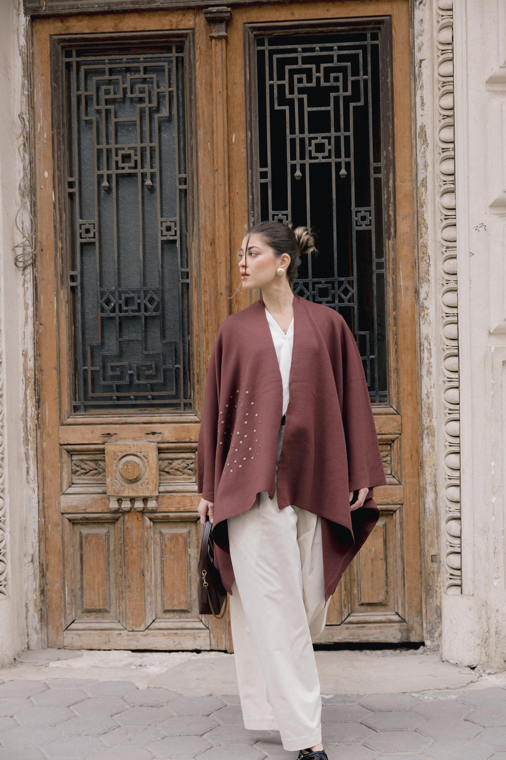 Luna Poncho - Brown