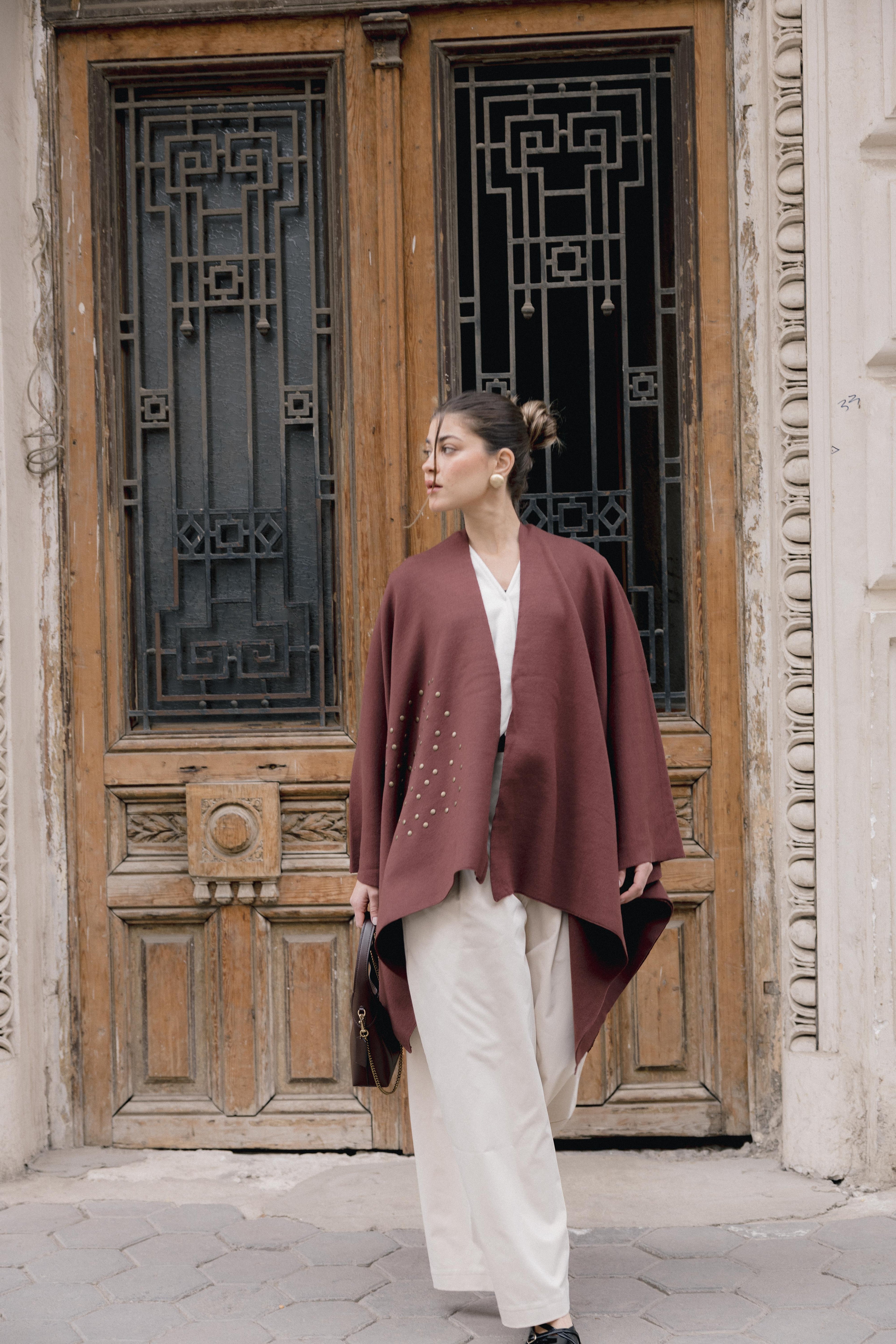 Luna Poncho - Brown
