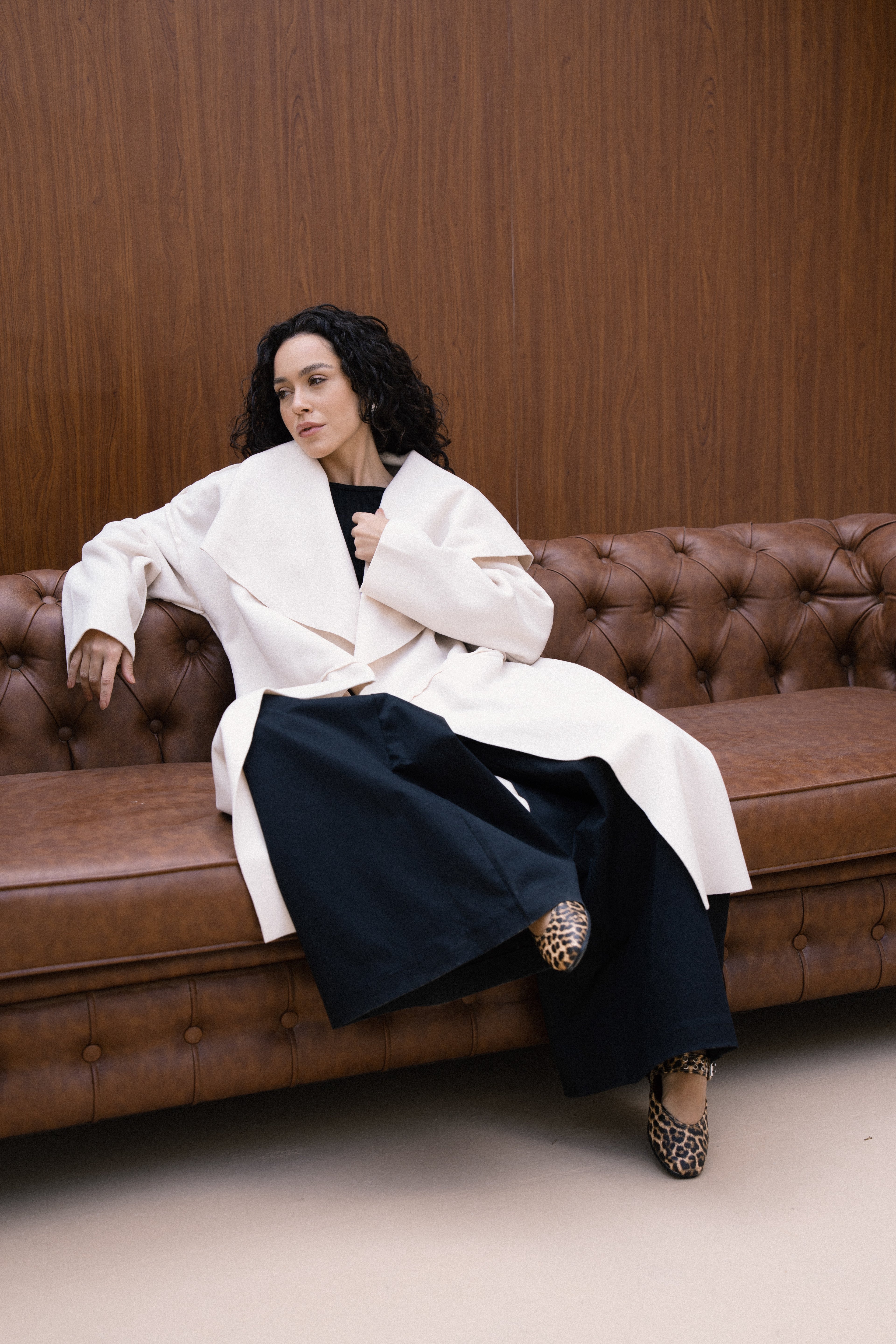 Amèlie Wool Coat - Creme