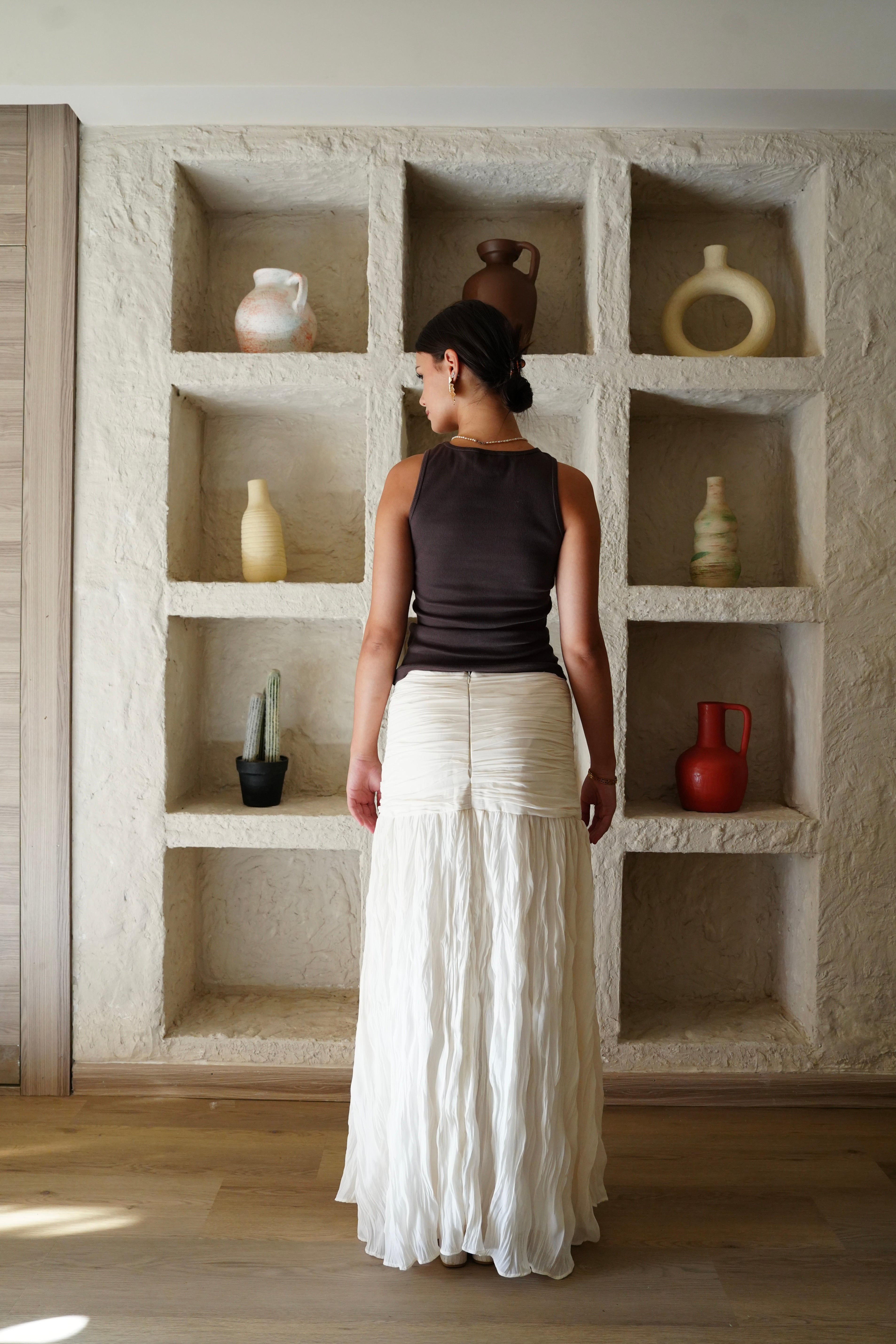 The Drape Skirt - Off White