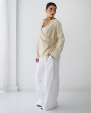 Feuille d’Or Top - Warm Ivory