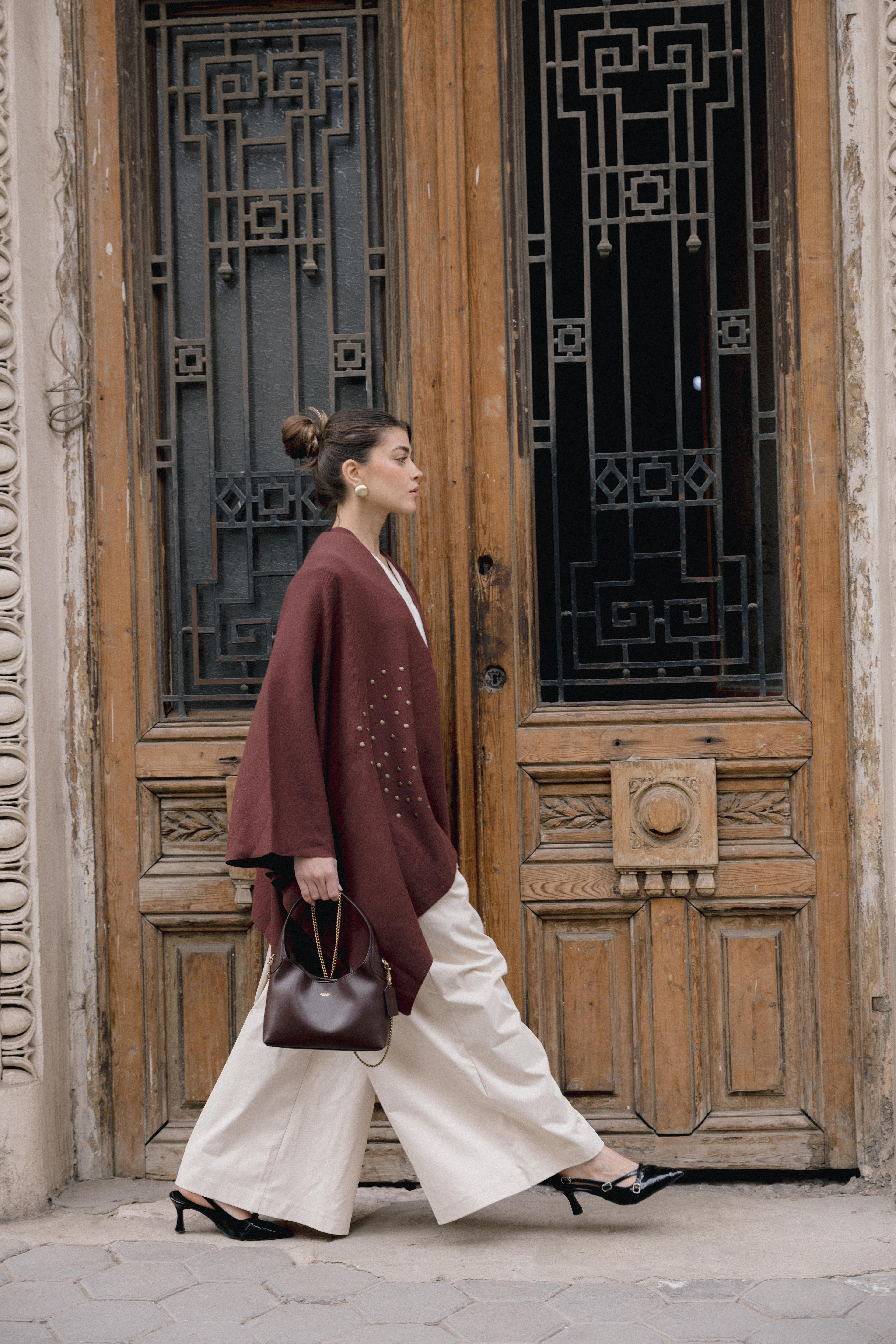 Luna Poncho - Brown
