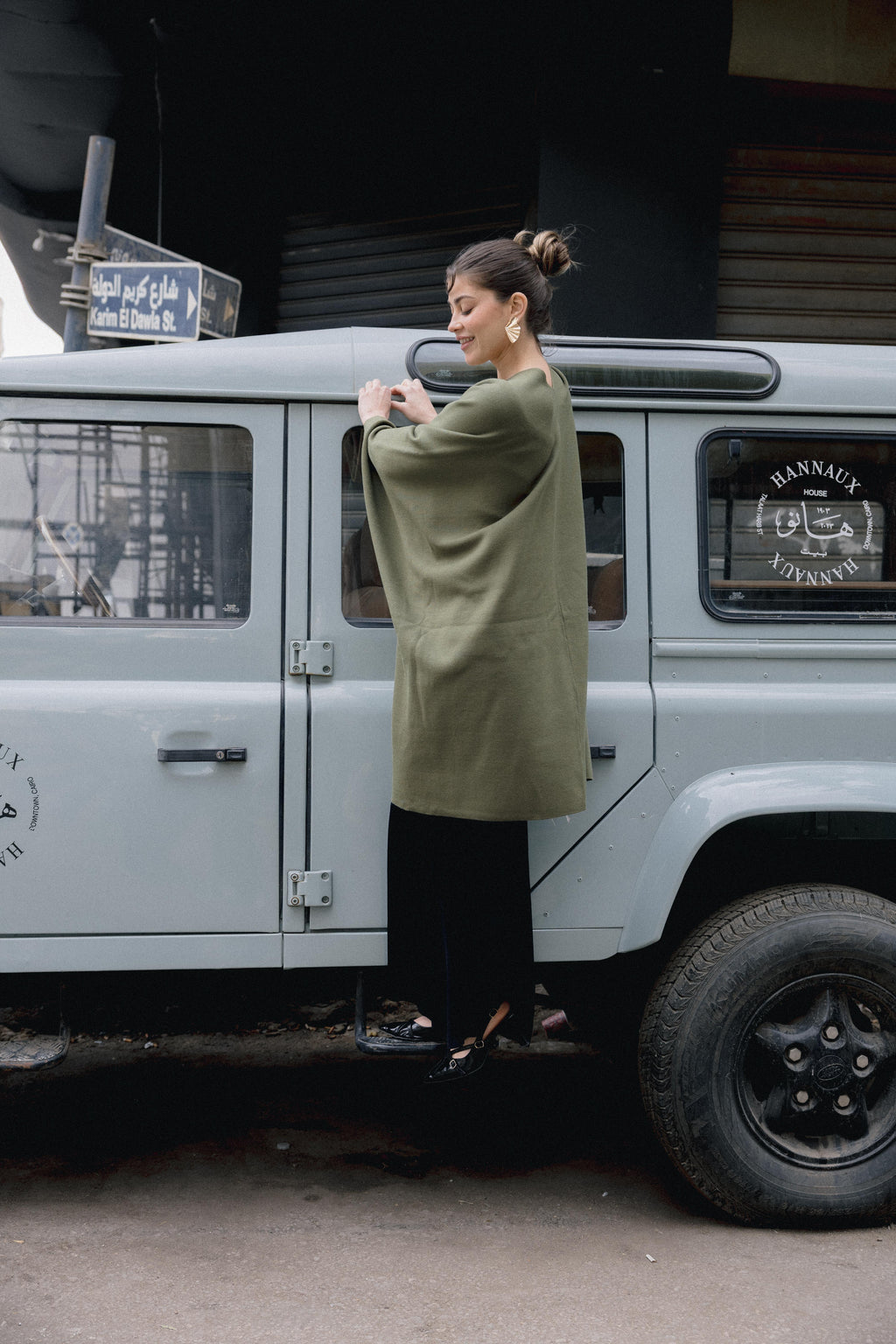Luna Poncho - Olive