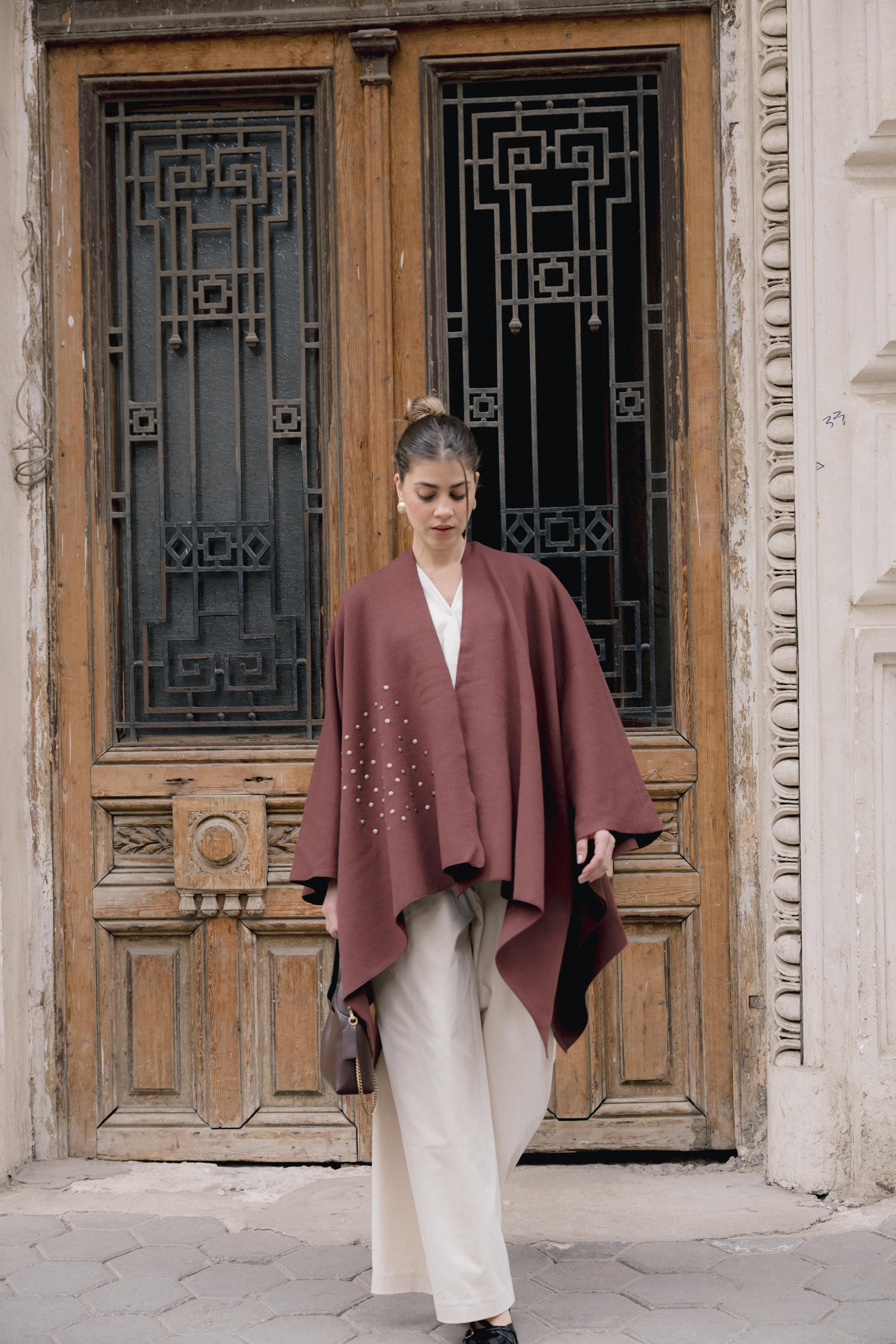 Luna Poncho - Brown