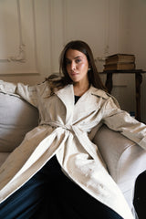 Tattered Trench - Light Olive