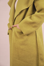 Eliana Fur Coat - Lime