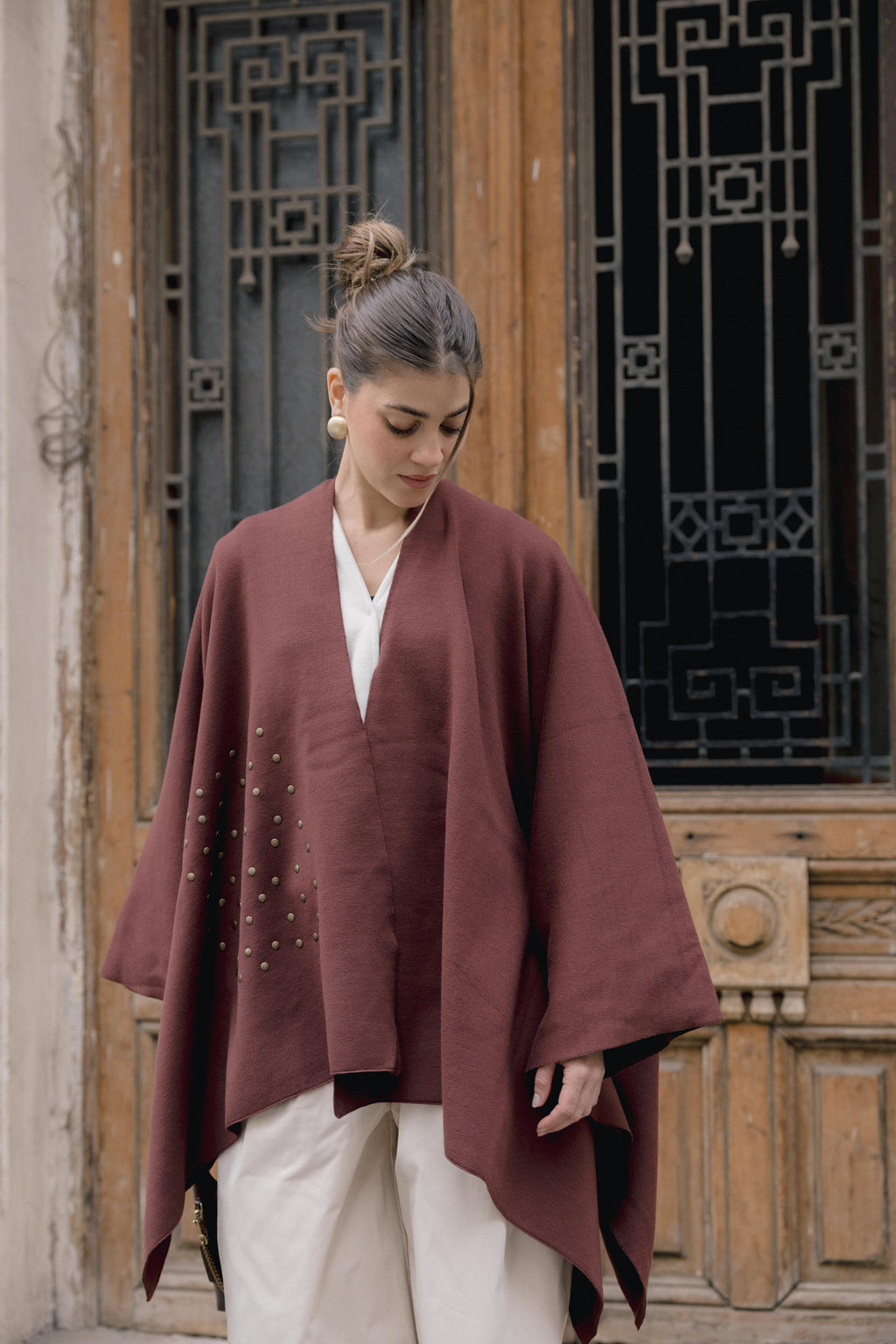 Luna Poncho - Brown