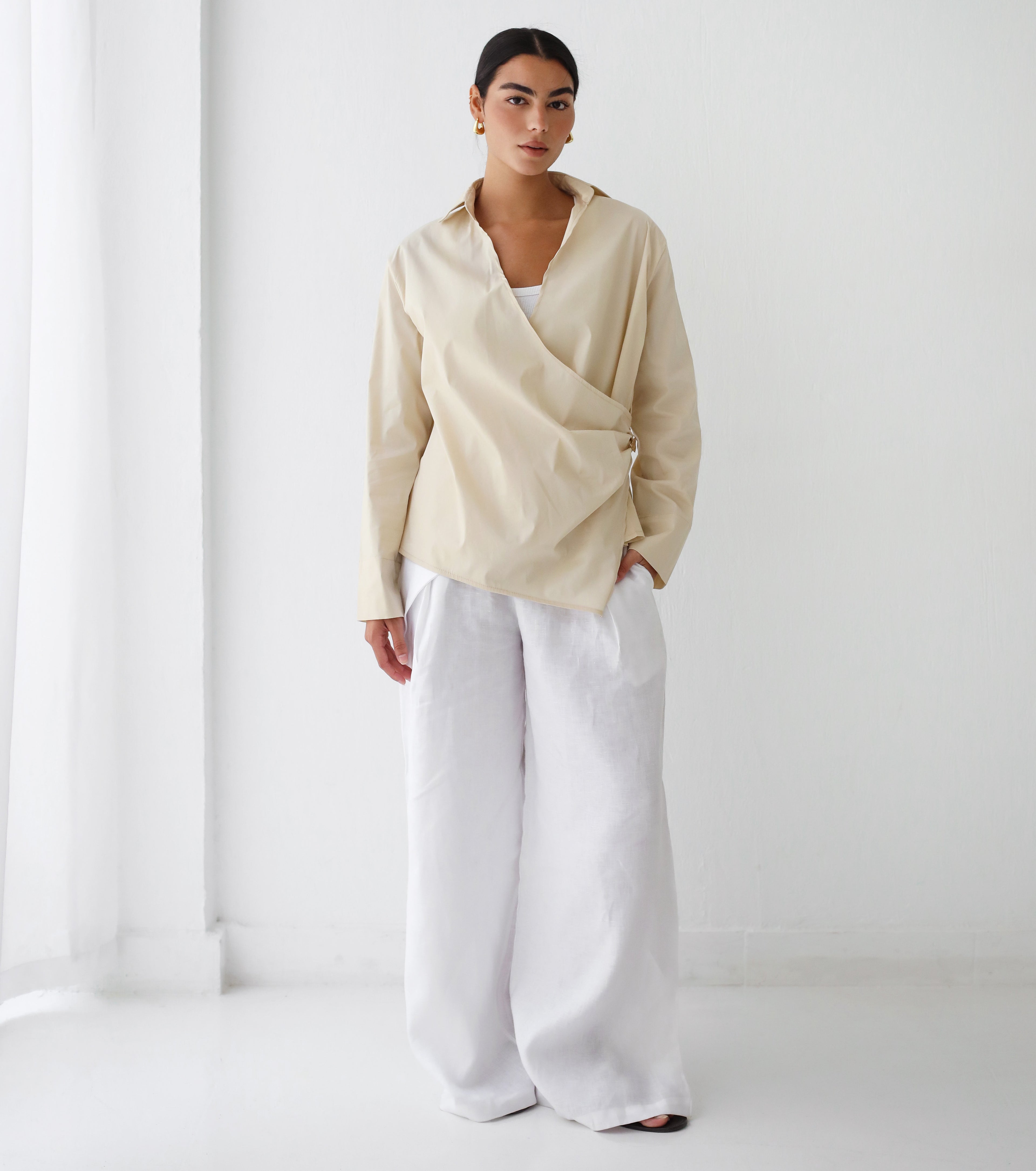 Feuille d’Or Top - Warm Ivory (without metal accessory)