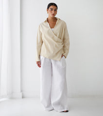 Feuille d’Or Top - Warm Ivory