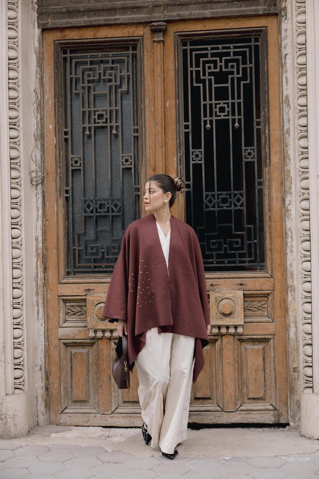 Luna Poncho - Brown