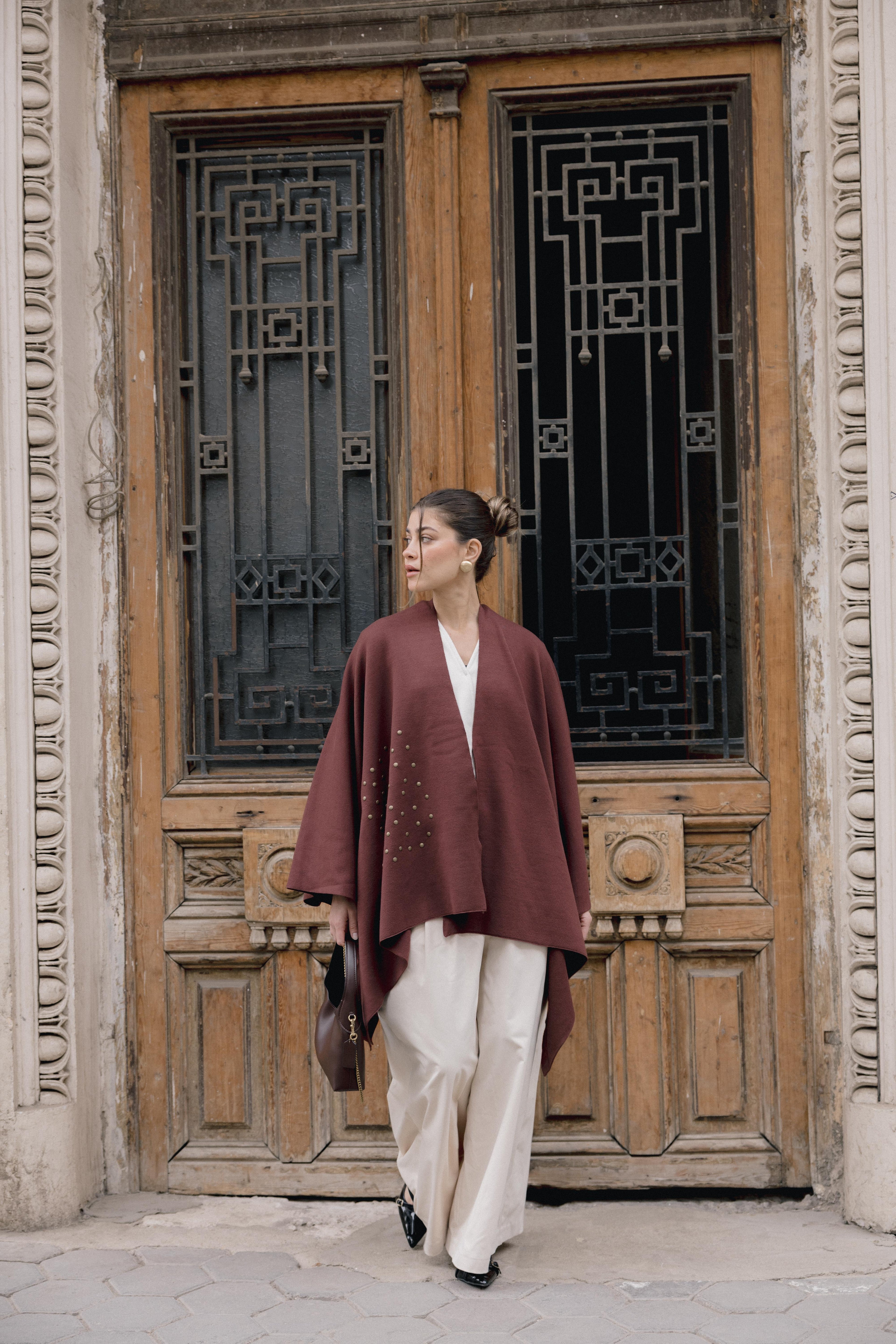 Luna Poncho - Brown
