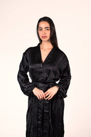 Wrinkled Shimmer Dress - Black