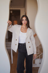 Essential Trench Jacket - Creme