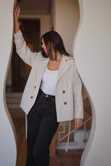 Essential Trench Jacket - Creme