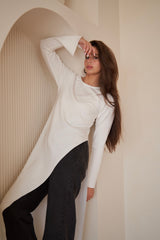 Echelon Plush Top - Off White